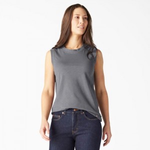 Dickies Tank Top Gri Inchis | JGZO2904