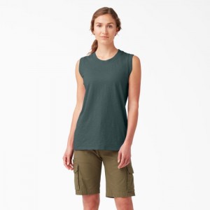 Dickies Tank Top Verzi | JRRF8797