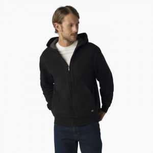 Dickies Thermal Captusite Full-Zip Fleece Hoodie Negrii | HHPC6973