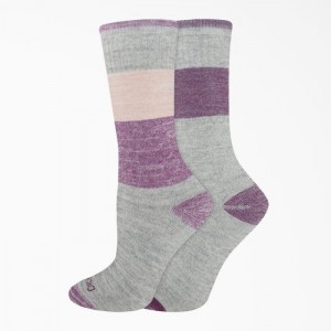 Dickies Thermal Crew Socks, Size 6-9, 2-Pack Gri | WMXT9163