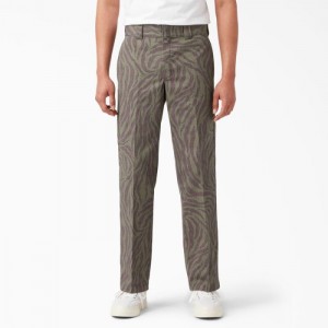 Dickies Tiger Print Pants Albastru Deschis | GFUY7940