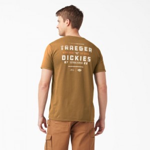 Dickies Traeger x Dickies Pocket T-Shirt Maro | WCGN7256