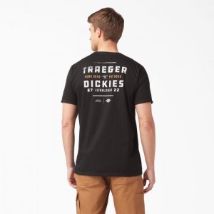 Dickies Traeger x Dickies Pocket T-Shirt Negrii | HBFW6036