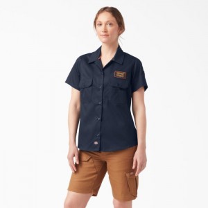 Dickies Traeger x Dickies Ultimate Grilling Shirt Bleumarin | ZQKX2943
