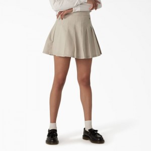 Dickies Twill Plisat Skirt Gri | TWFT0294