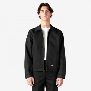Dickies Unlined Eisenhower Jacket Negrii | IALA8592