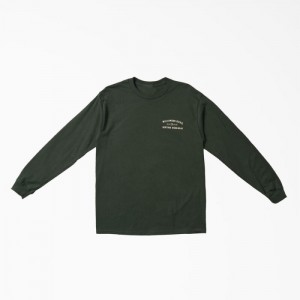 Dickies W.D. Heritage Workwear Long Sleeve Grafice T-Shirt Verzi | VHRE6538