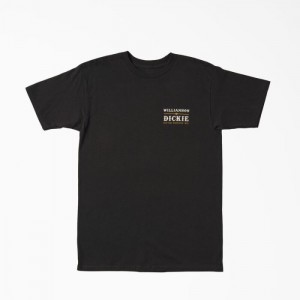 Dickies W.D. Workwear Grafice T-Shirt Negrii | AXKP0140