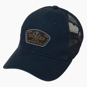Dickies Workwear Patch Panza Trucker Cap Bleumarin | RUEA0445