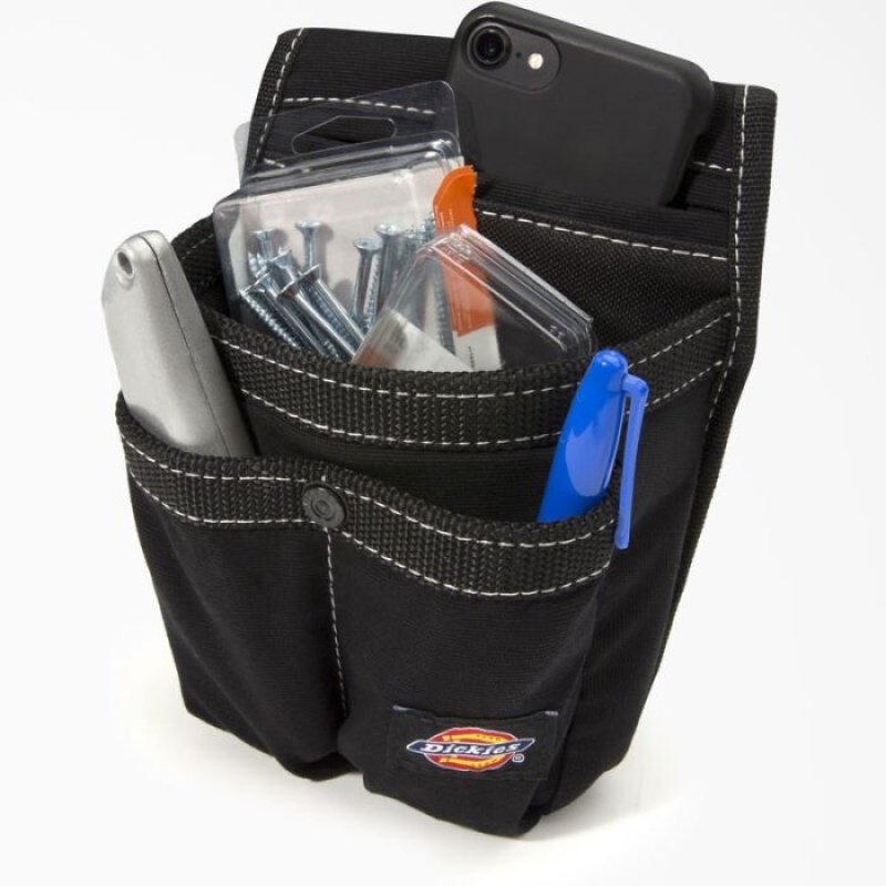 Dickies 4-Pocket Phone & Tool Pouch Negrii | GRDT8431