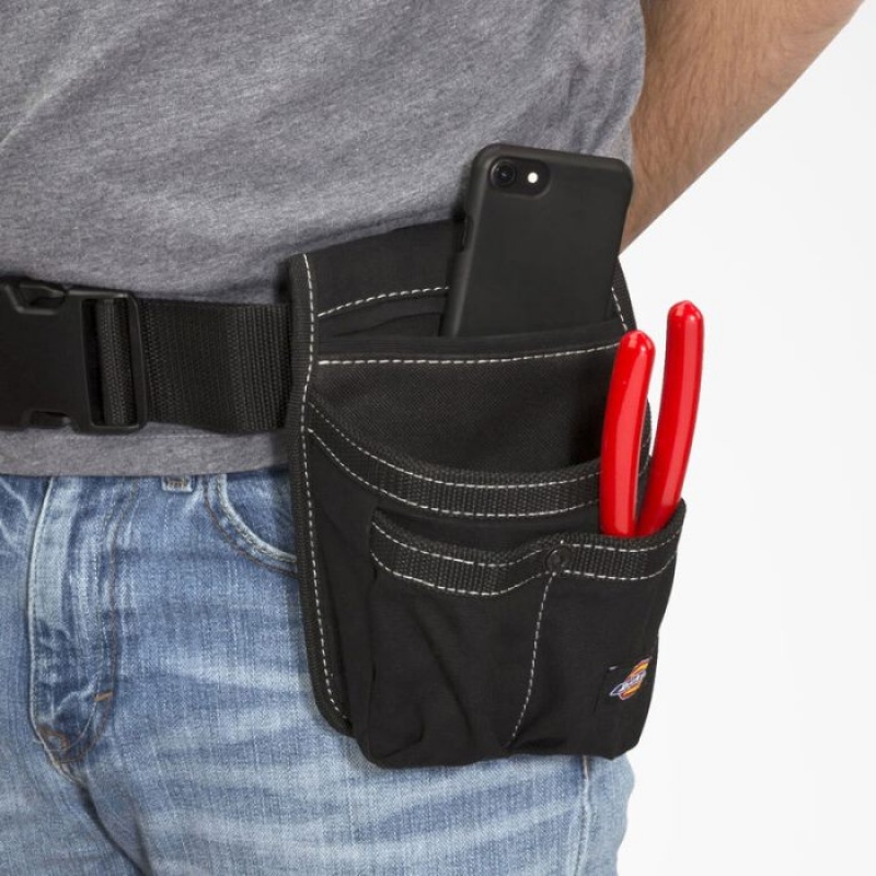 Dickies 4-Pocket Phone & Tool Pouch Negrii | GRDT8431