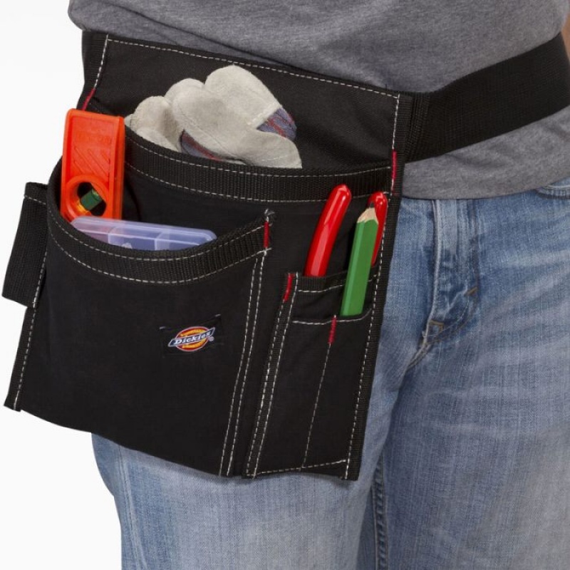 Dickies 5-Pocket Lucru Apron with Side Tool Pouch Negrii | LYCJ8085