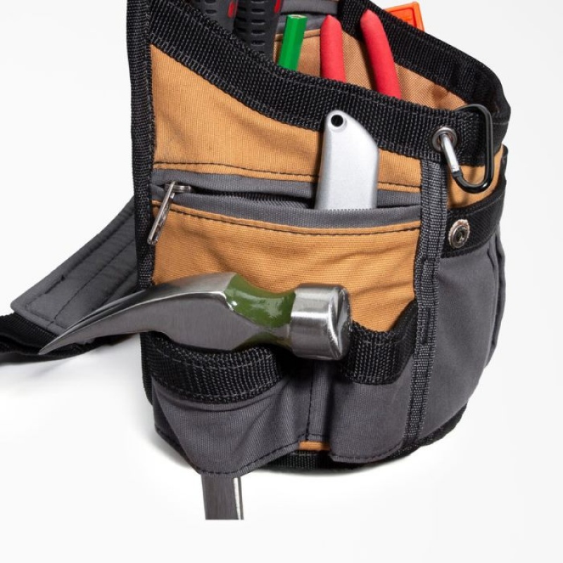 Dickies 8-Pocket Utility Pouch & Căptușită Belt Set Maro | JUKO5602