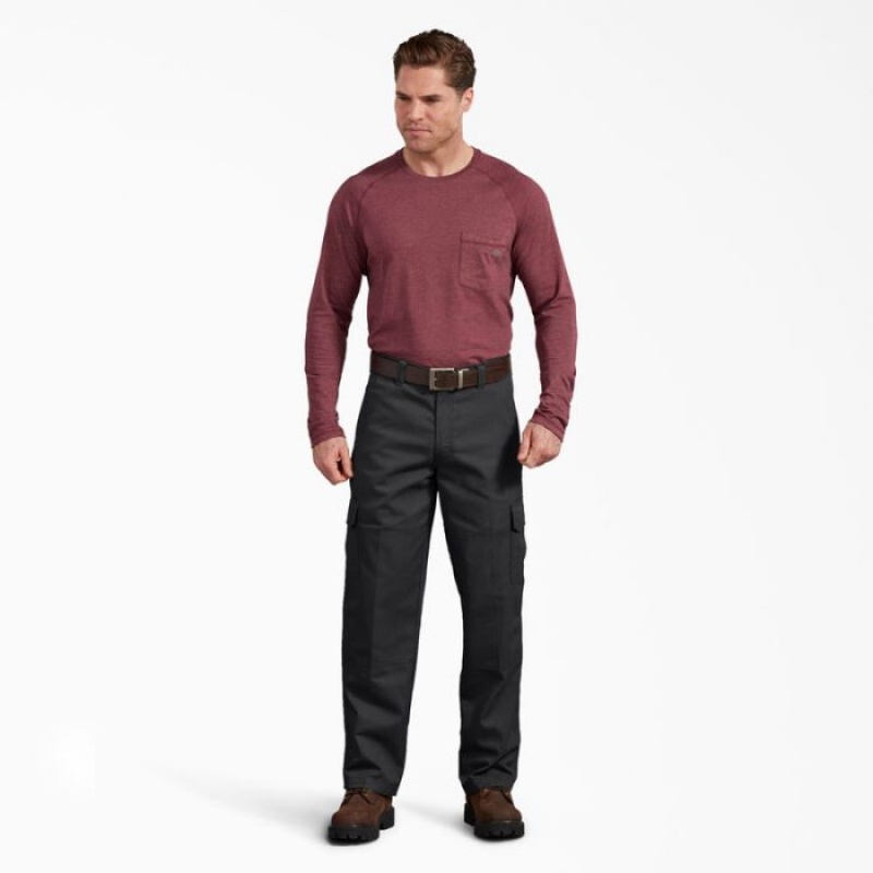 Dickies Active Talie Regular Fit Cargo Pants Negrii | UOSX5344