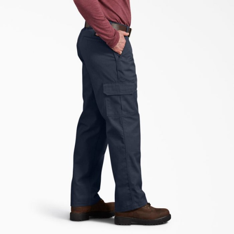 Dickies Active Talie Regular Fit Cargo Pants Bleumarin | XUKM4323