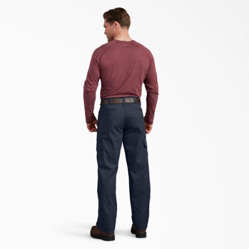 Dickies Active Talie Regular Fit Cargo Pants Bleumarin | XUKM4323