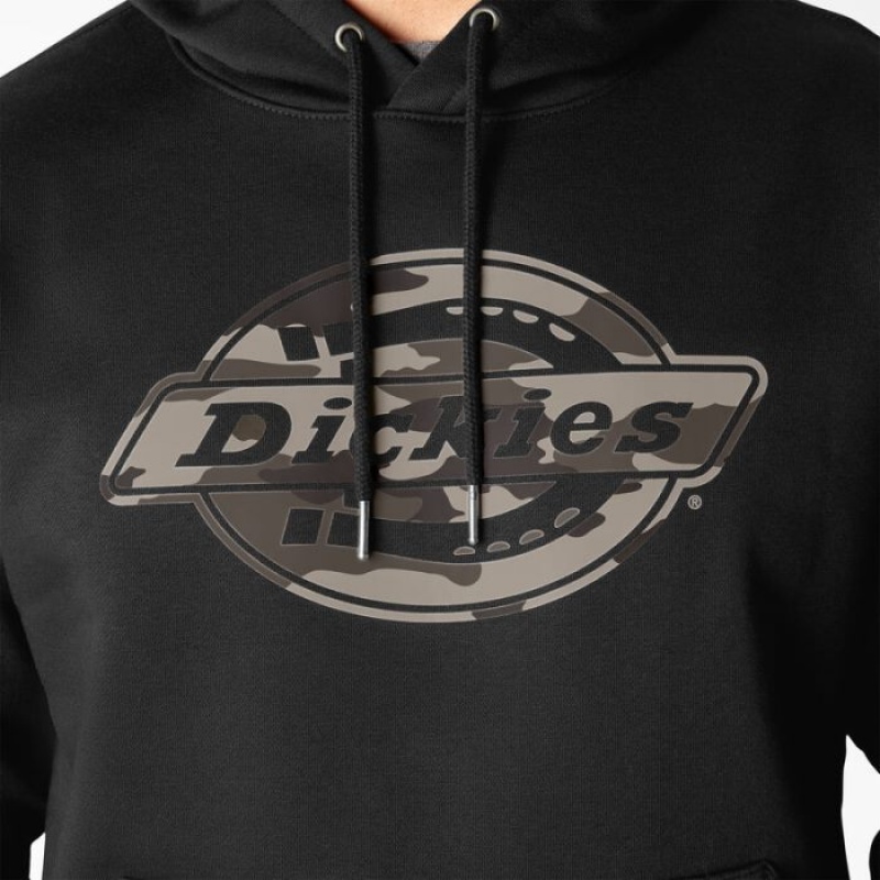 Dickies Apa Repellent Camo Logo Hoodie Negrii | UDAO7926
