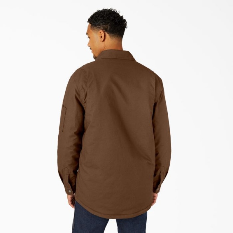 Dickies Apa Repellent Fleece-Captusite Duck Shirt Jacket Maro | HIPU2671