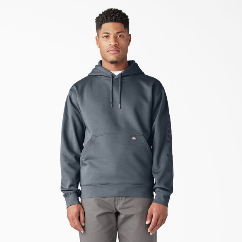Dickies Apa Repellent Logo Sleeve Hoodie Stormy Weather | GKWH4765