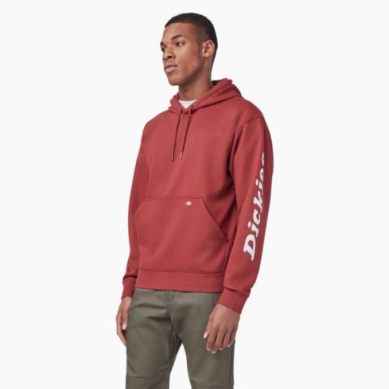 Dickies Apa Repellent Logo Sleeve Hoodie Rosii Inchis | VGVS7366