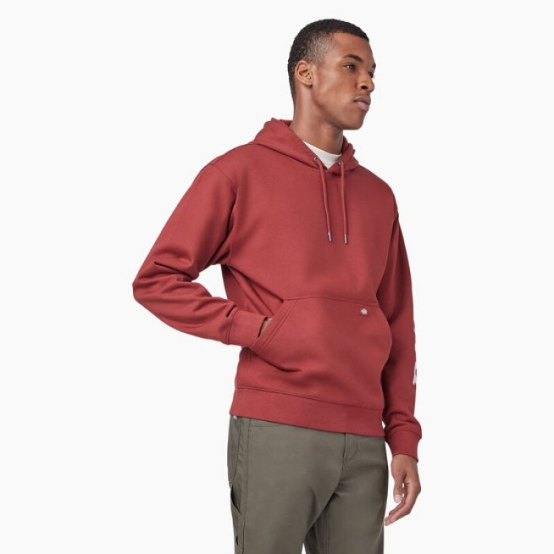 Dickies Apa Repellent Logo Sleeve Hoodie Rosii Inchis | VGVS7366