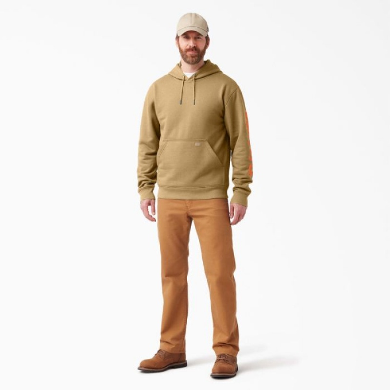 Dickies Apa Repellent Logo Sleeve Hoodie Nubuck | BYXQ8480