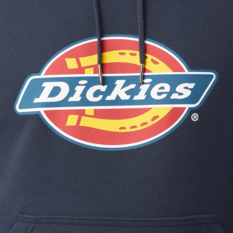 Dickies Apa Repellent Tri-Color Logo Hoodie Bleumarin | MLZP0381