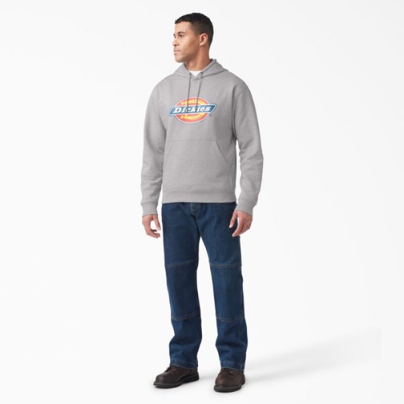 Dickies Apa Repellent Tri-Color Logo Hoodie Gri | FIAS8973