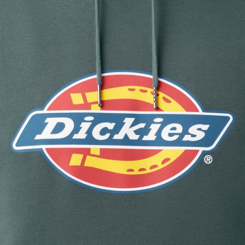 Dickies Apa Repellent Tri-Color Logo Hoodie Verzi | VICK3064