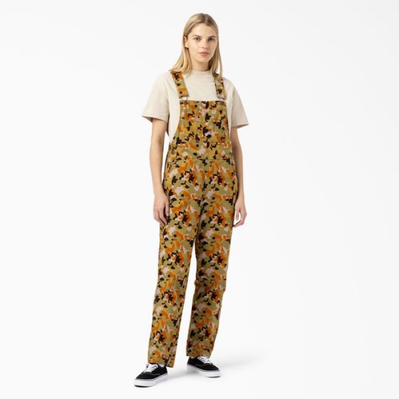 Dickies Artondale Duck Bib Overalls Camuflaj | CMBX3900