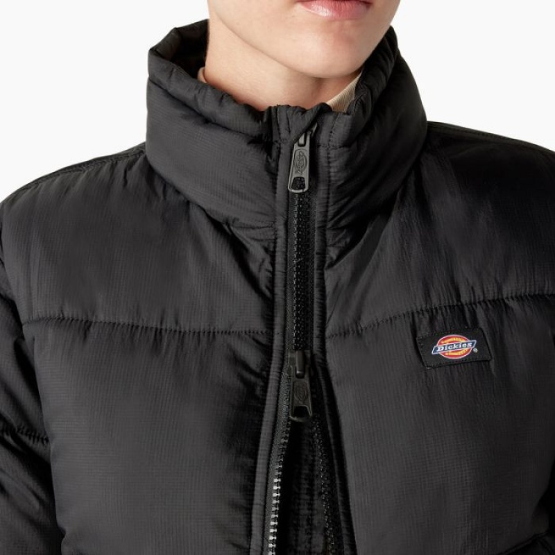 Dickies Atlanta Puffer Jacket Negrii | WVGU1817