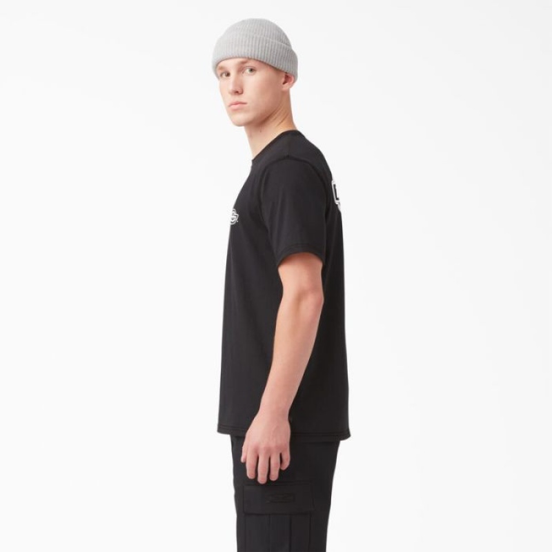 Dickies Back Logo Grafice T-Shirt Negrii | FYRI1686