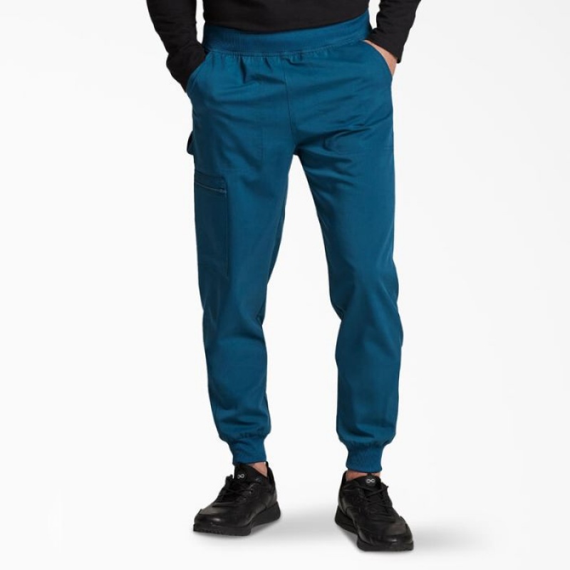 Dickies Balance Mid-High Rise Jogger Scrub Pants Albastri | RMRF1850