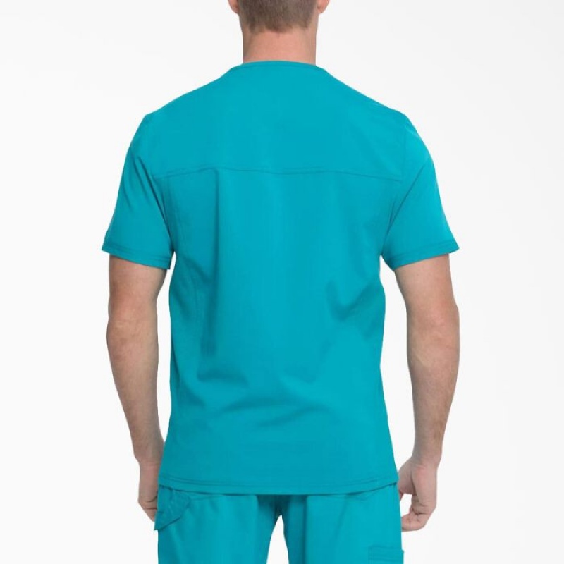 Dickies Balance V-Neck Scrub Top Turcoaz | UZGU5494