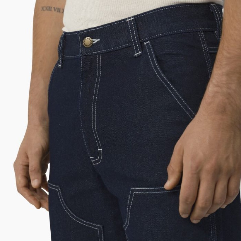 Dickies Beavertown Double Front Jeans Indigo Albastri | MNBC1713