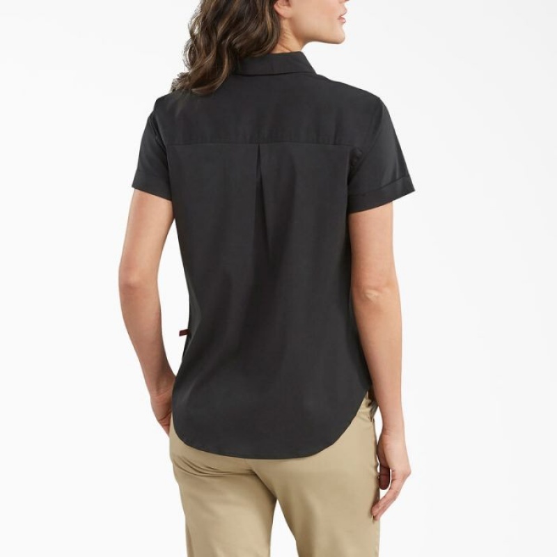 Dickies Button-Up Shirt Negrii | PYOS1170