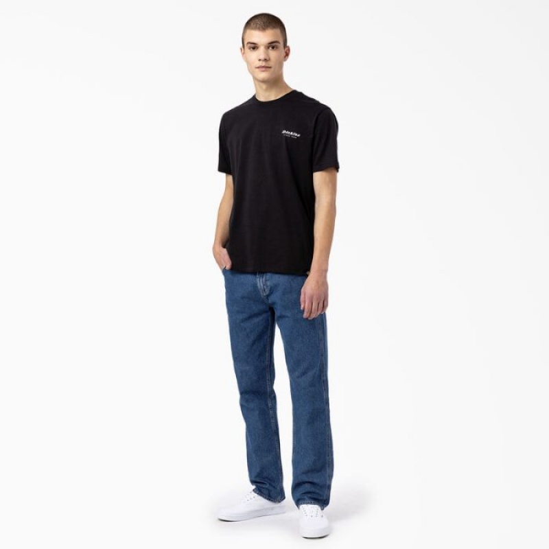 Dickies Camden Box Grafice T-Shirt Negrii | YFMW0717