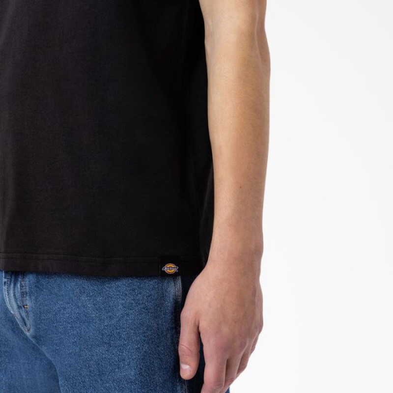 Dickies Camden Box Grafice T-Shirt Negrii | YFMW0717