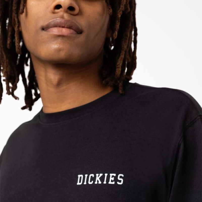 Dickies Cleveland Long Sleeve T-Shirt Negrii | PXWA5009