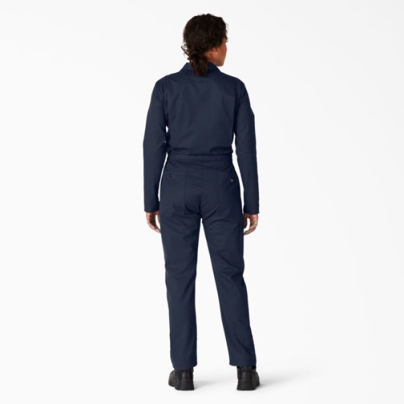 Dickies Cooling Long Sleeve Coveralls Bleumarin | BRYI5268