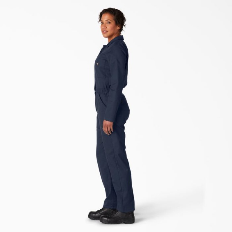 Dickies Cooling Long Sleeve Coveralls Bleumarin | BRYI5268