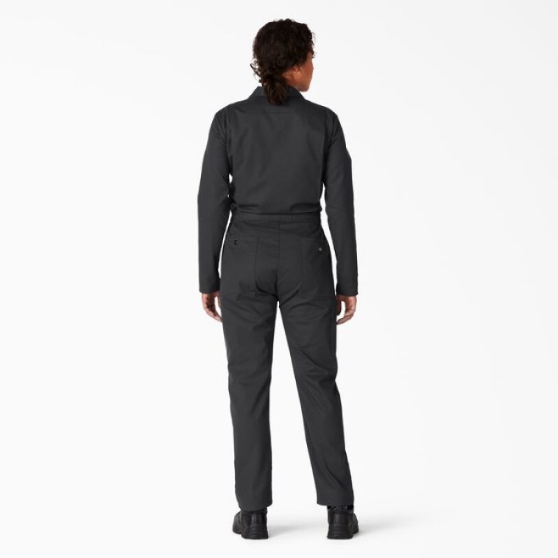 Dickies Cooling Long Sleeve Coveralls Negrii | YIKW2358