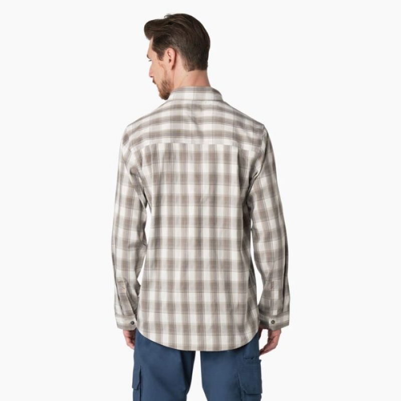 Dickies Cooling Long Sleeve Lucru Shirt Gri | KZUL1483