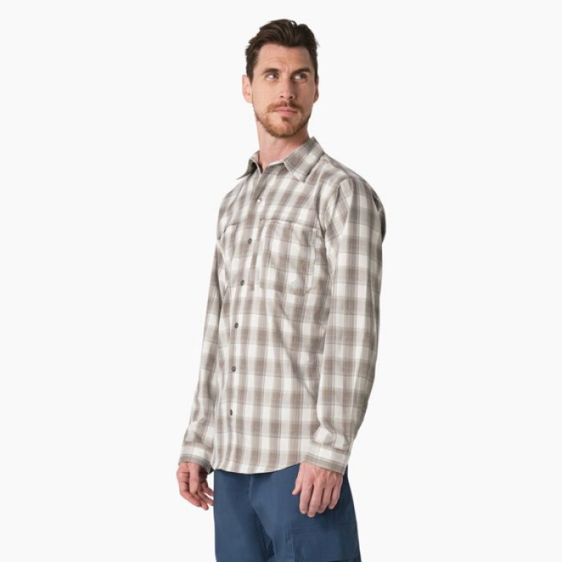 Dickies Cooling Long Sleeve Lucru Shirt Gri | KZUL1483