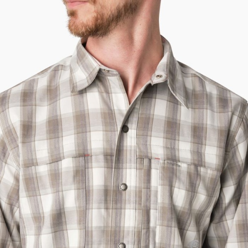 Dickies Cooling Long Sleeve Lucru Shirt Gri | KZUL1483