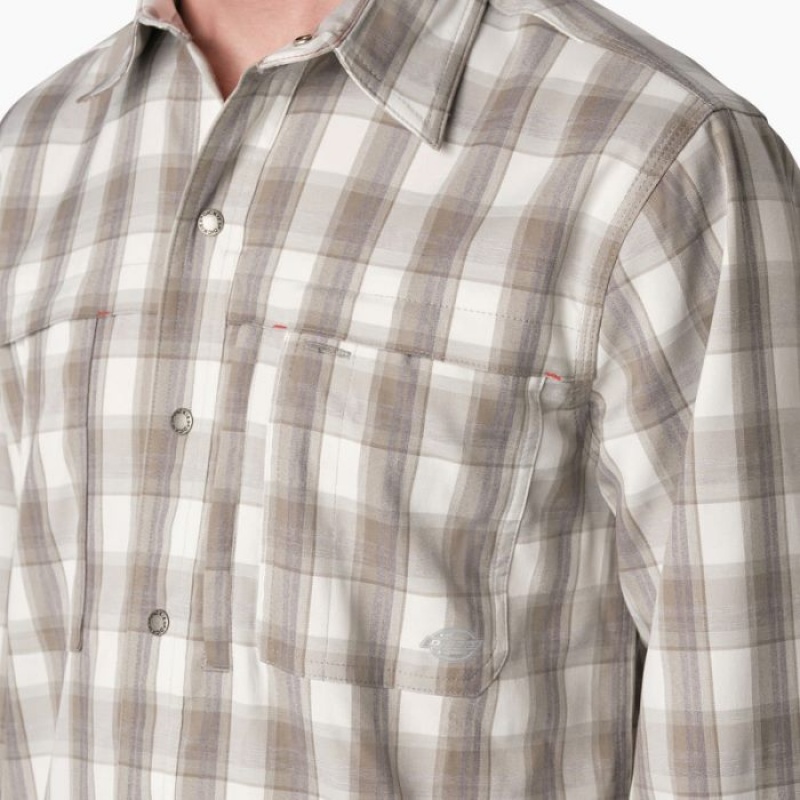 Dickies Cooling Long Sleeve Lucru Shirt Gri | KZUL1483