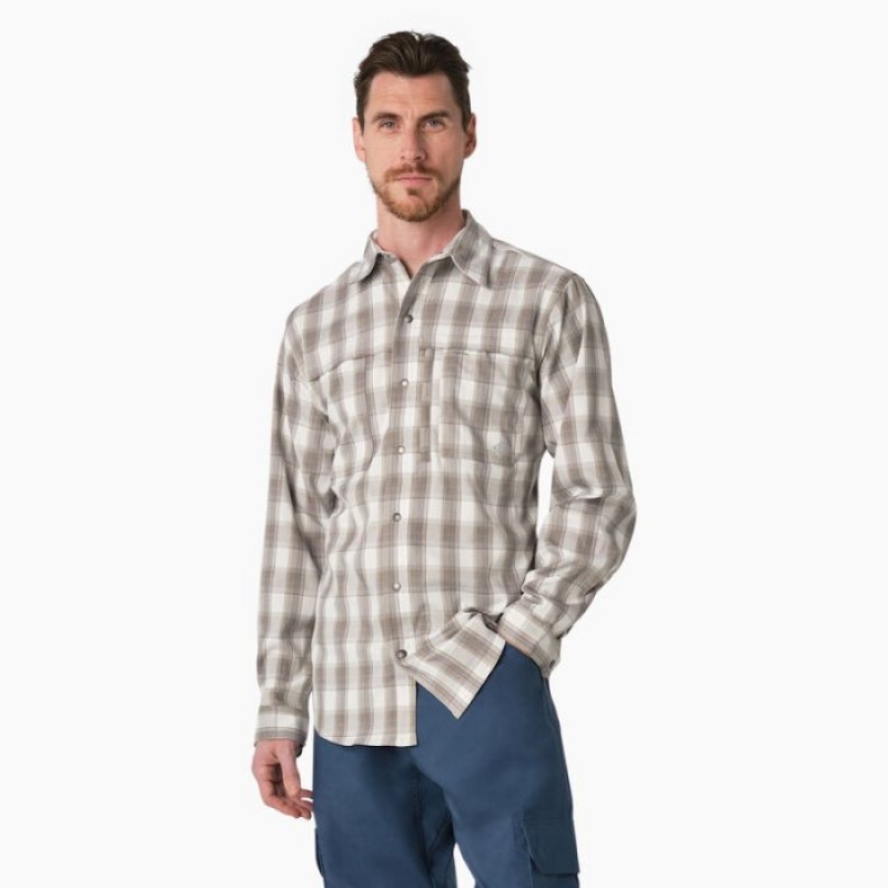 Dickies Cooling Long Sleeve Lucru Shirt Gri | KZUL1483