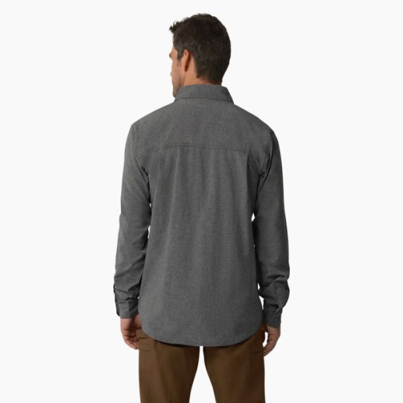 Dickies Cooling Long Sleeve Lucru Shirt Gri | HKDR1198