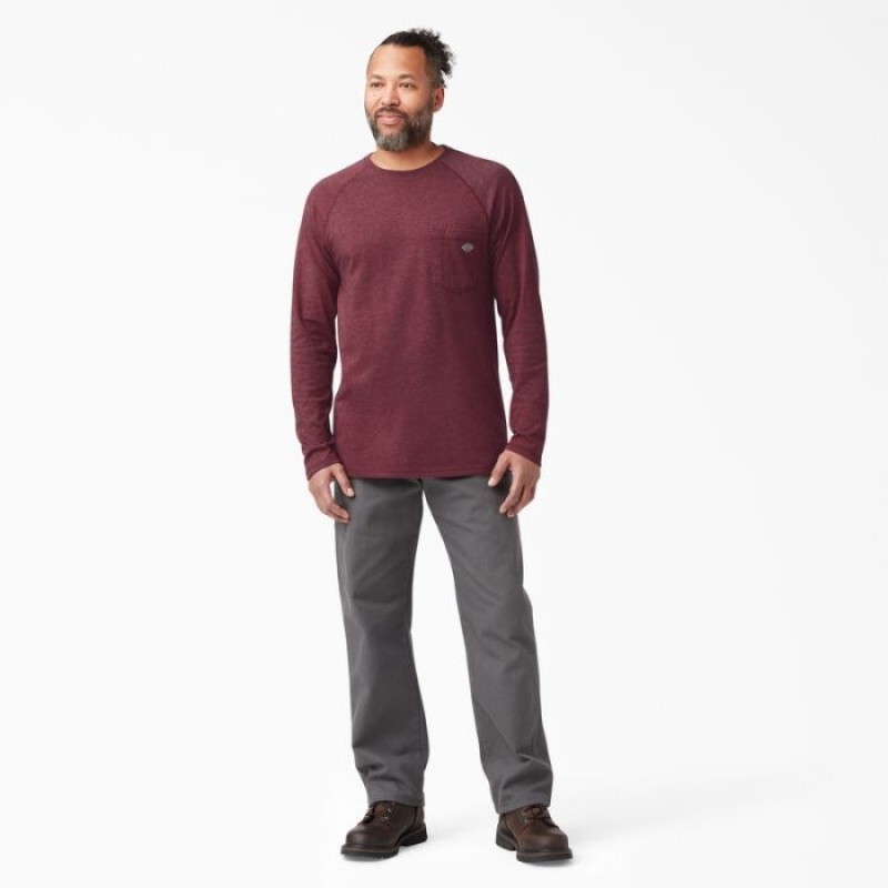 Dickies Cooling Long Sleeve Pocket T-Shirt Visinii | MUEP0709