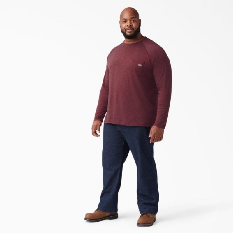Dickies Cooling Long Sleeve Pocket T-Shirt Visinii | MUEP0709